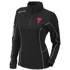 Philadelphia Phillies Columbia Women's Omni-Wick Shotgun Quarter-Zip Pullover Top Clearance