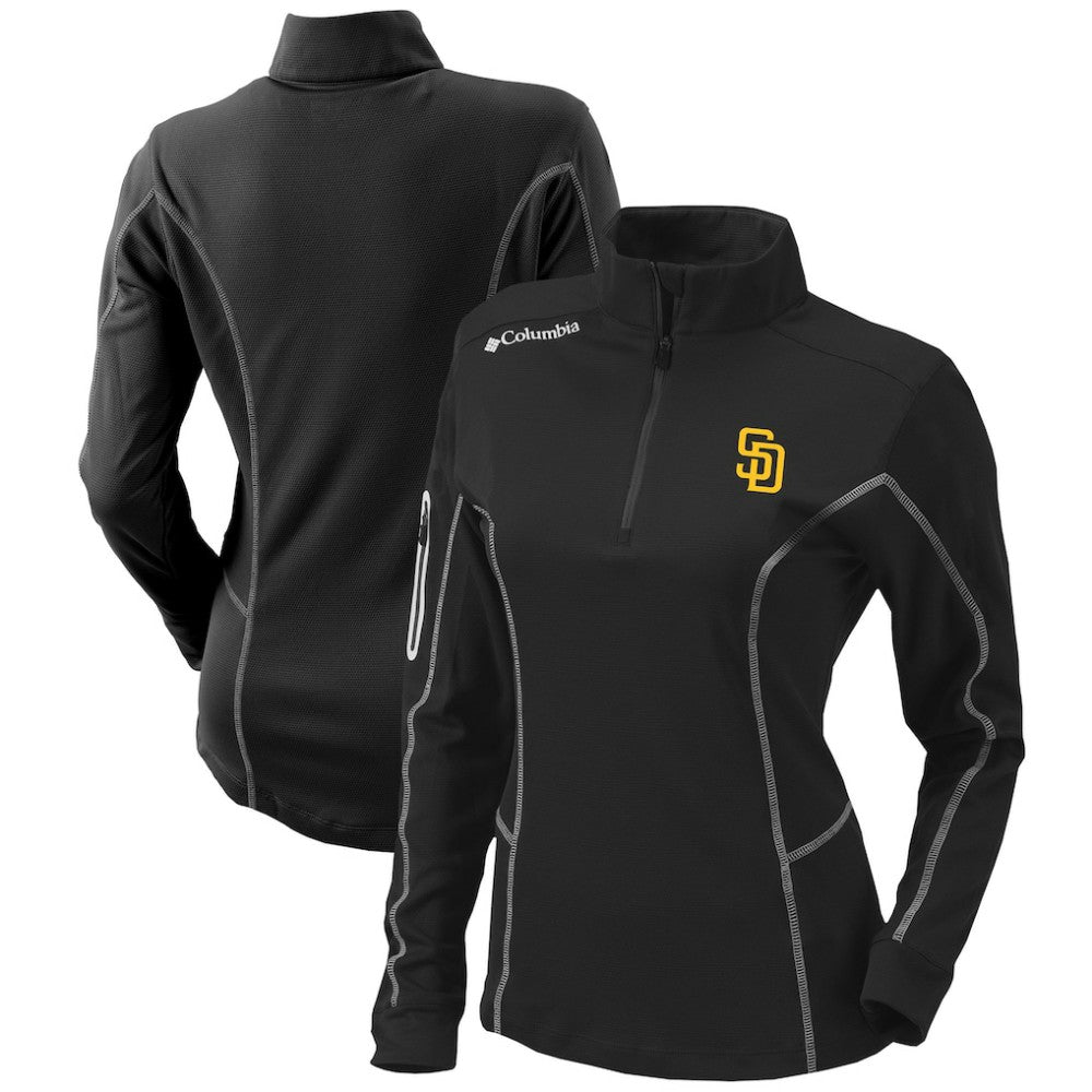 San Diego Padres Columbia Women's Omni-Wick Shotgun Quarter-Zip Pullover Top for sale