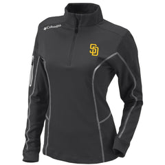 San Diego Padres Columbia Women's Omni-Wick Shotgun Quarter-Zip Pullover Top Clearance