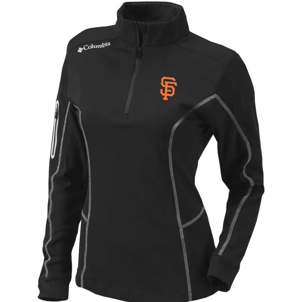San Francisco Giants Columbia Women's Omni-Wick Shotgun Quarter-Zip Pullover Top Lifestyle