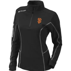 San Francisco Giants Columbia Women's Omni-Wick Shotgun Quarter-Zip Pullover Top Lifestyle
