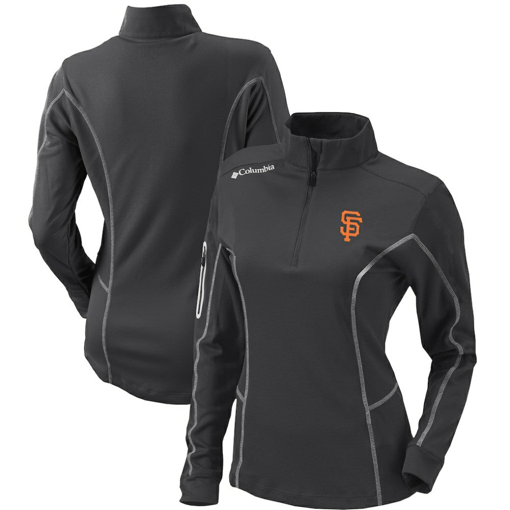 San Francisco Giants Columbia Women's Omni-Wick Shotgun Quarter-Zip Pullover Top for sale