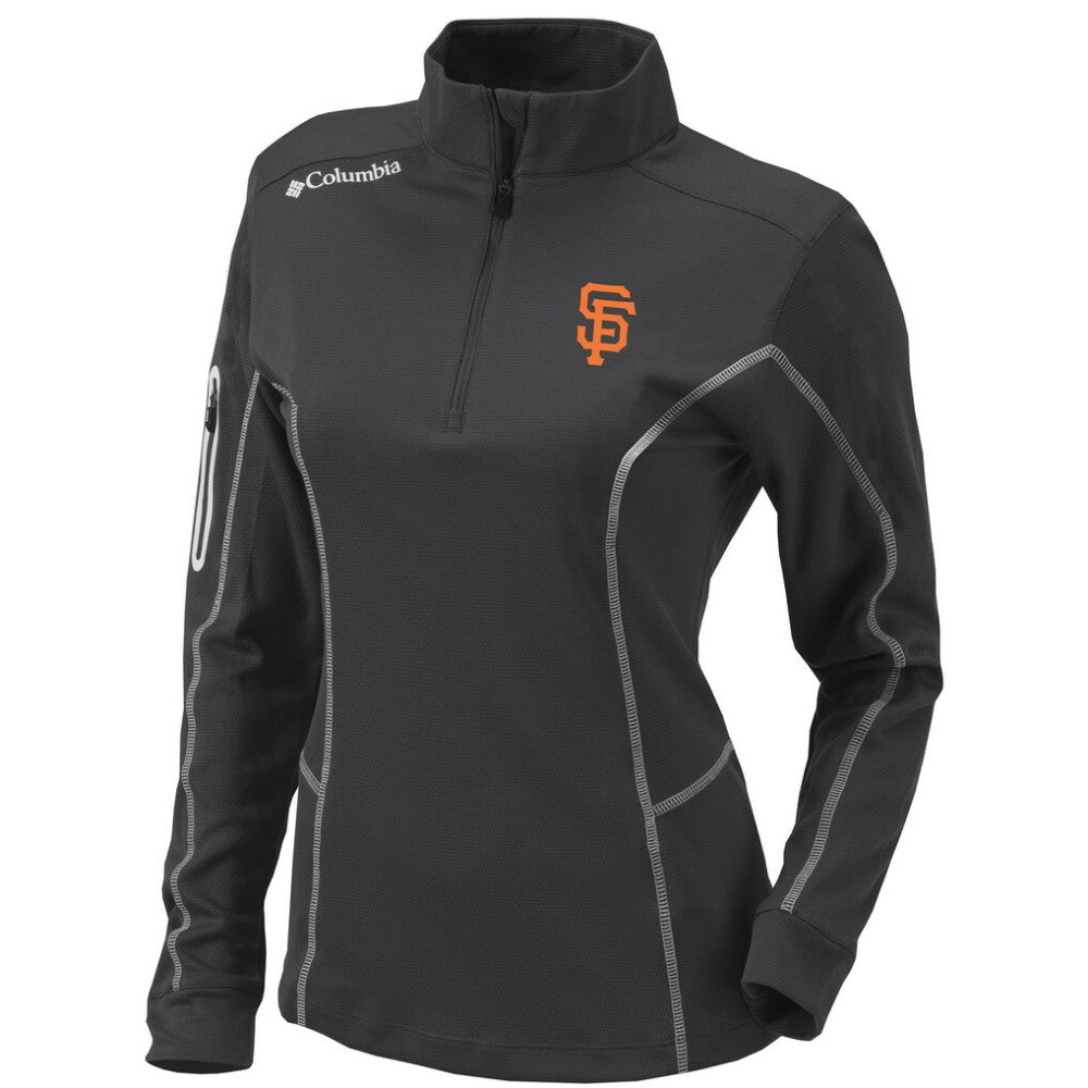 San Francisco Giants Columbia Women's Omni-Wick Shotgun Quarter-Zip Pullover Top for sale