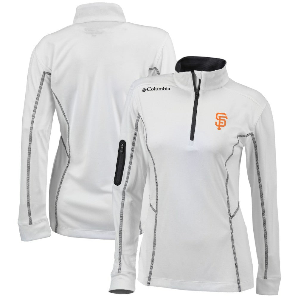 San Francisco Giants Columbia Women's Omni-Wick Shotgun Quarter-Zip Pullover Top Online