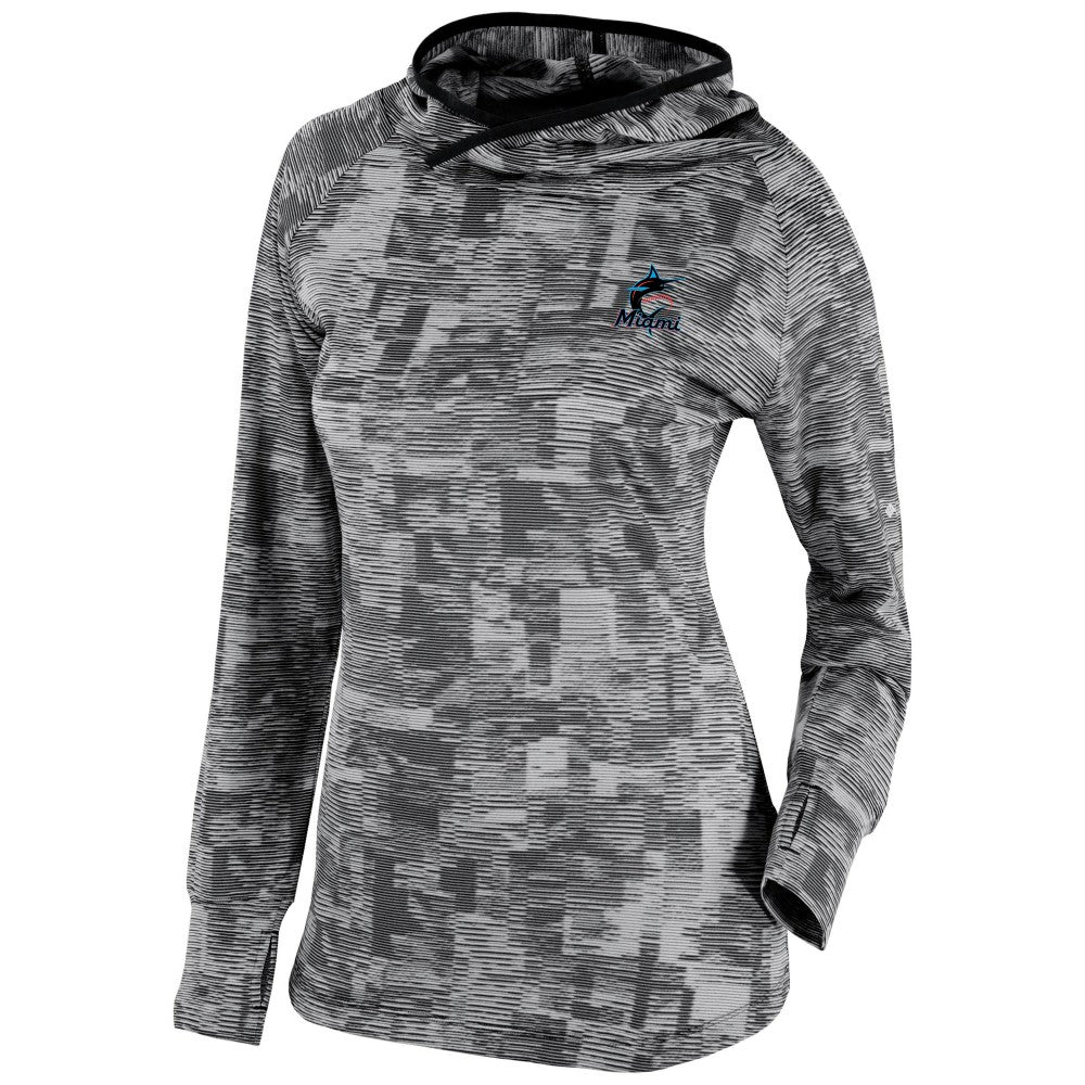 Miami Marlins Columbia Women's Omni-Wick Sunday Ball Pullover Hoodie Near Me