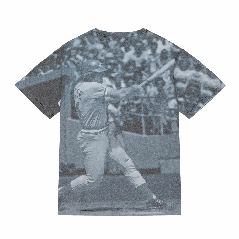 Pete Rose Cincinnati Reds Mitchell & Ness Cooperstown Collection Highlight Sublimated Player Graphic T-Shirt for sale