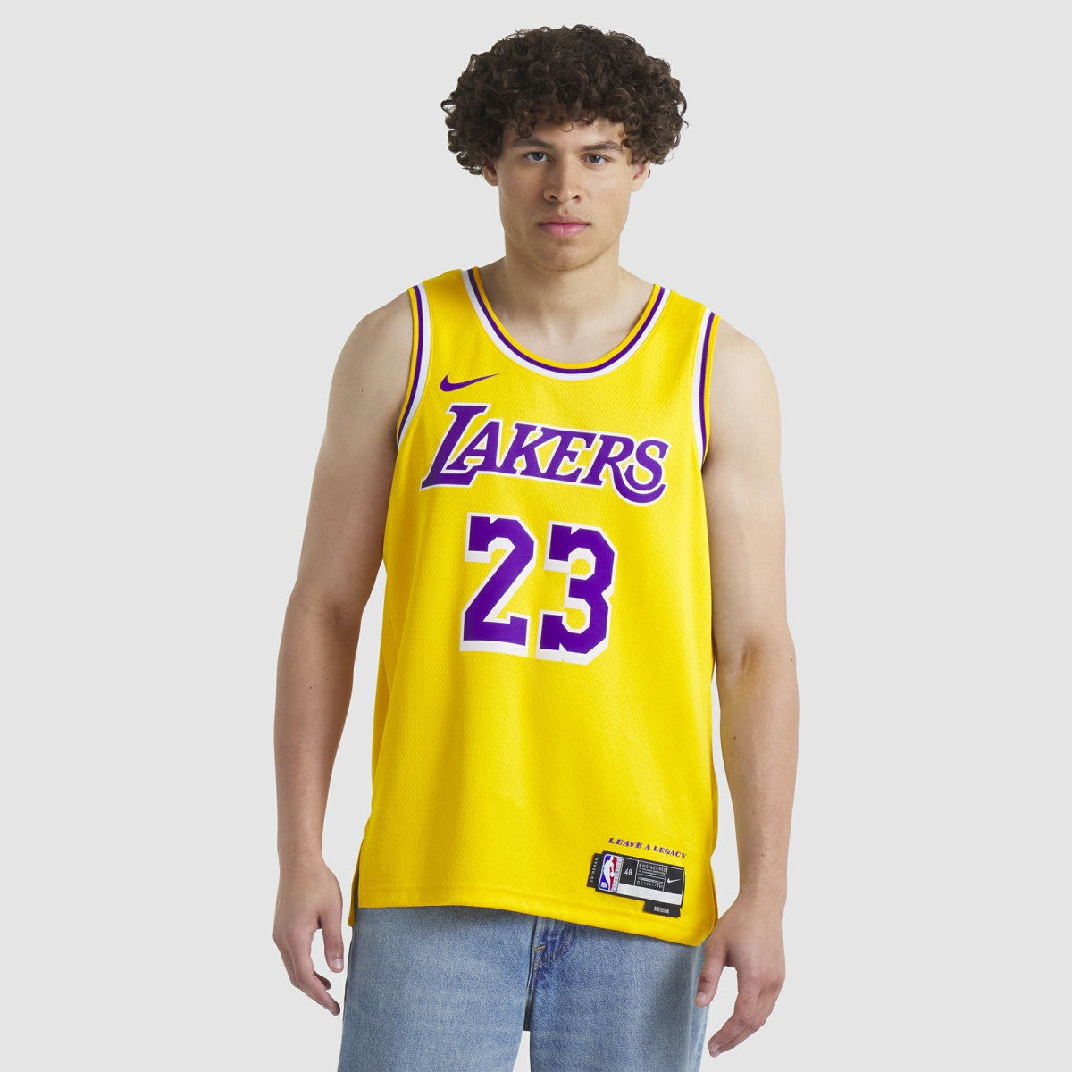 Nike - LeBron James Los Angeles Lakers Unisex Swingman Jersey - Icon Edition - Gold