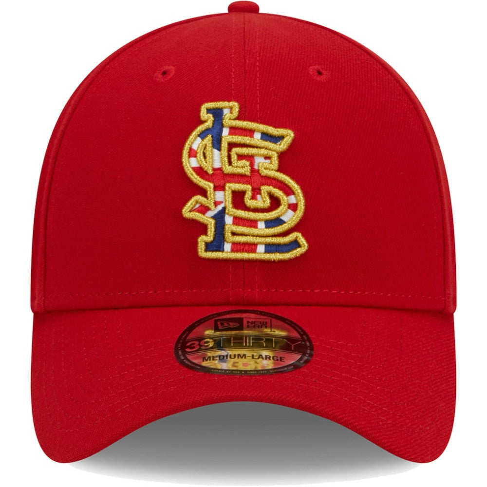 St. Louis Cardinals New Era 2023 MLB World Tour: London Series Flag Fill 39THIRTY Flex Hat On Sale