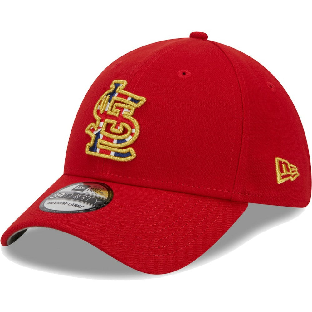 St. Louis Cardinals New Era 2023 MLB World Tour: London Series Flag Fill 39THIRTY Flex Hat On Sale