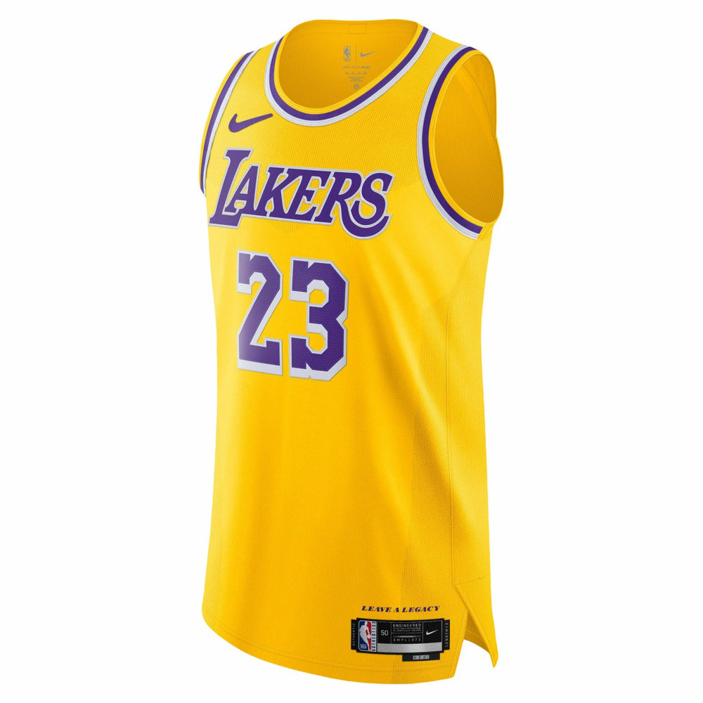 Nike - LeBron James Los Angeles Lakers Authentic Jersey - Icon Edition - Gold