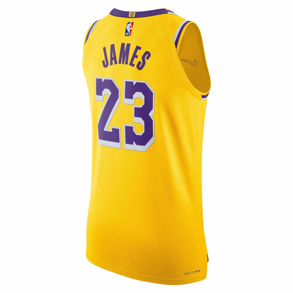 Nike - LeBron James Los Angeles Lakers Authentic Jersey - Icon Edition - Gold