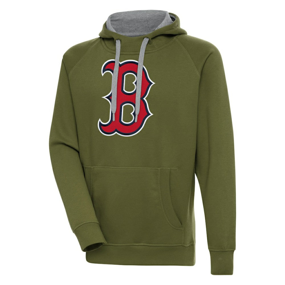 Boston Red Sox Antigua Victory Pullover Hoodie Lifestyle