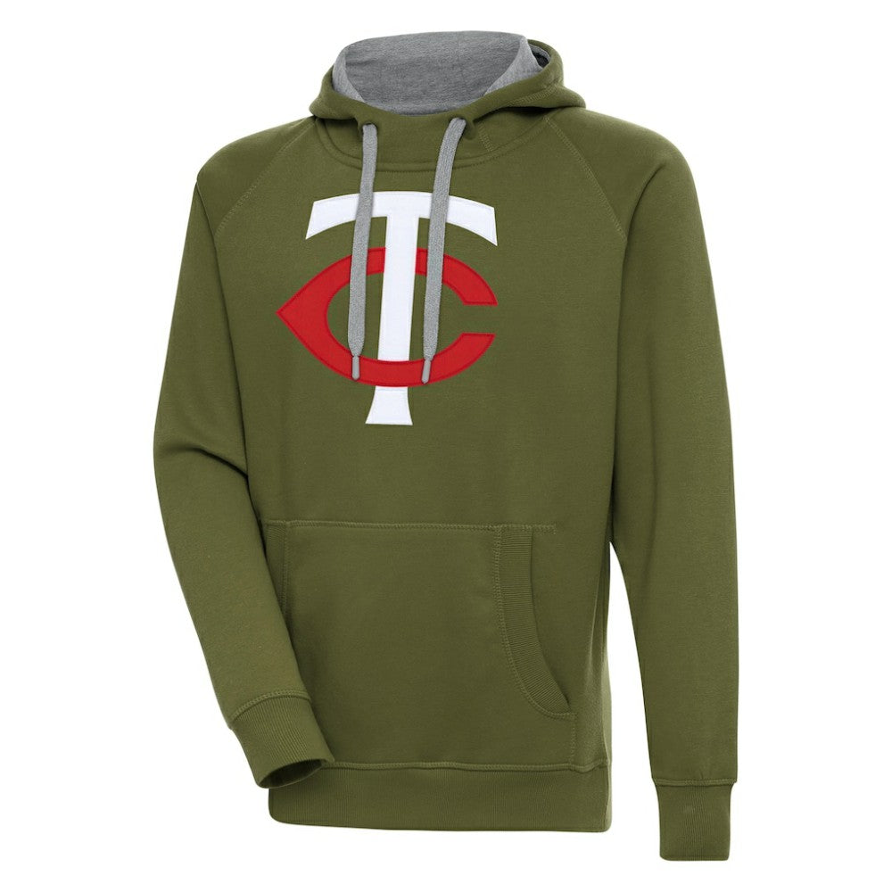 Minnesota Twins Antigua Victory Pullover Hoodie Lifestyle