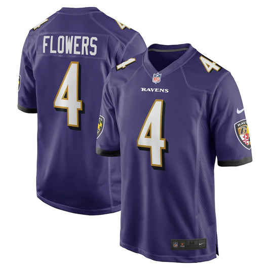 Zay Flowers Baltimore Ravens Game Jersey - Purple | NFL Jerseys