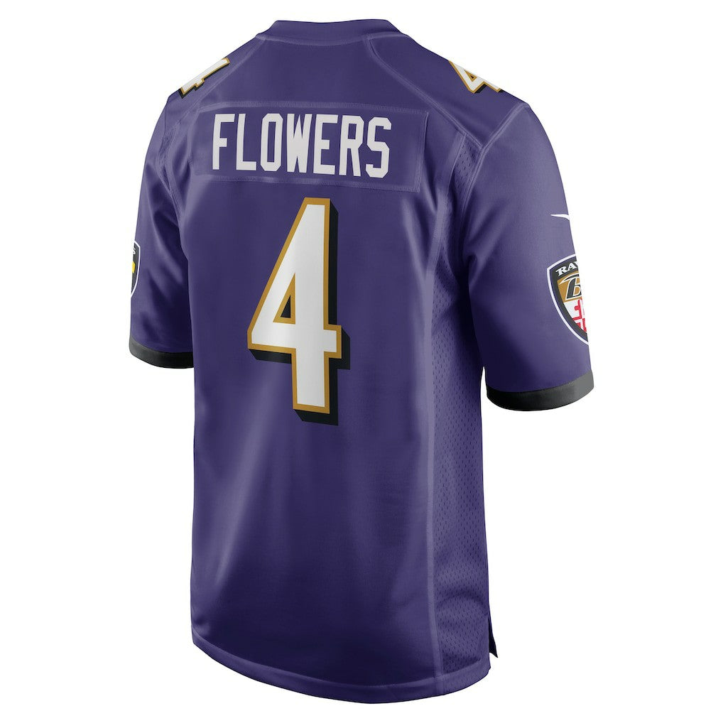 Zay Flowers Baltimore Ravens Game Jersey - Purple | NFL Jerseys