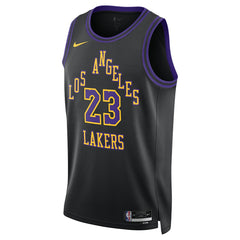 Nike - LeBron James Los Angeles Lakers Unisex 2025/26 Swingman Jersey - Black - City Edition
