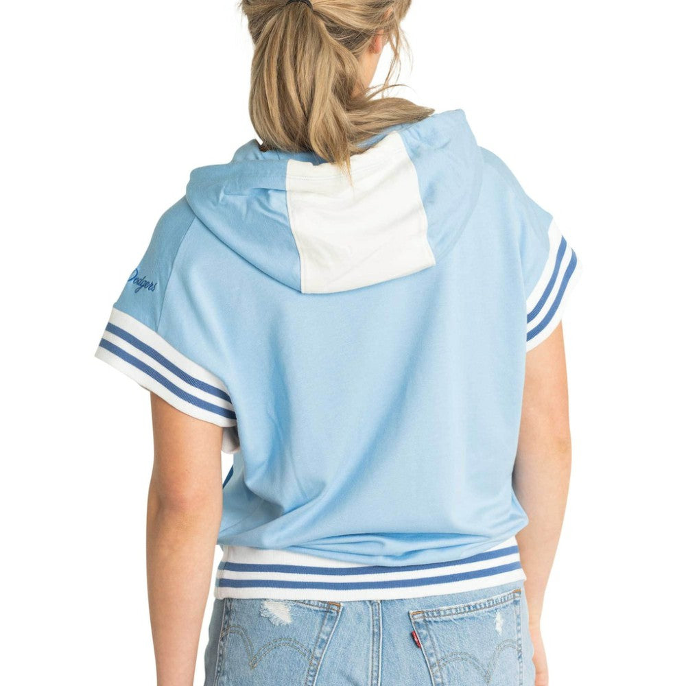 Los Angeles Dodgers Lusso Women's Mabel Tri-Blend Short Sleeve Pullover Hoodie Online