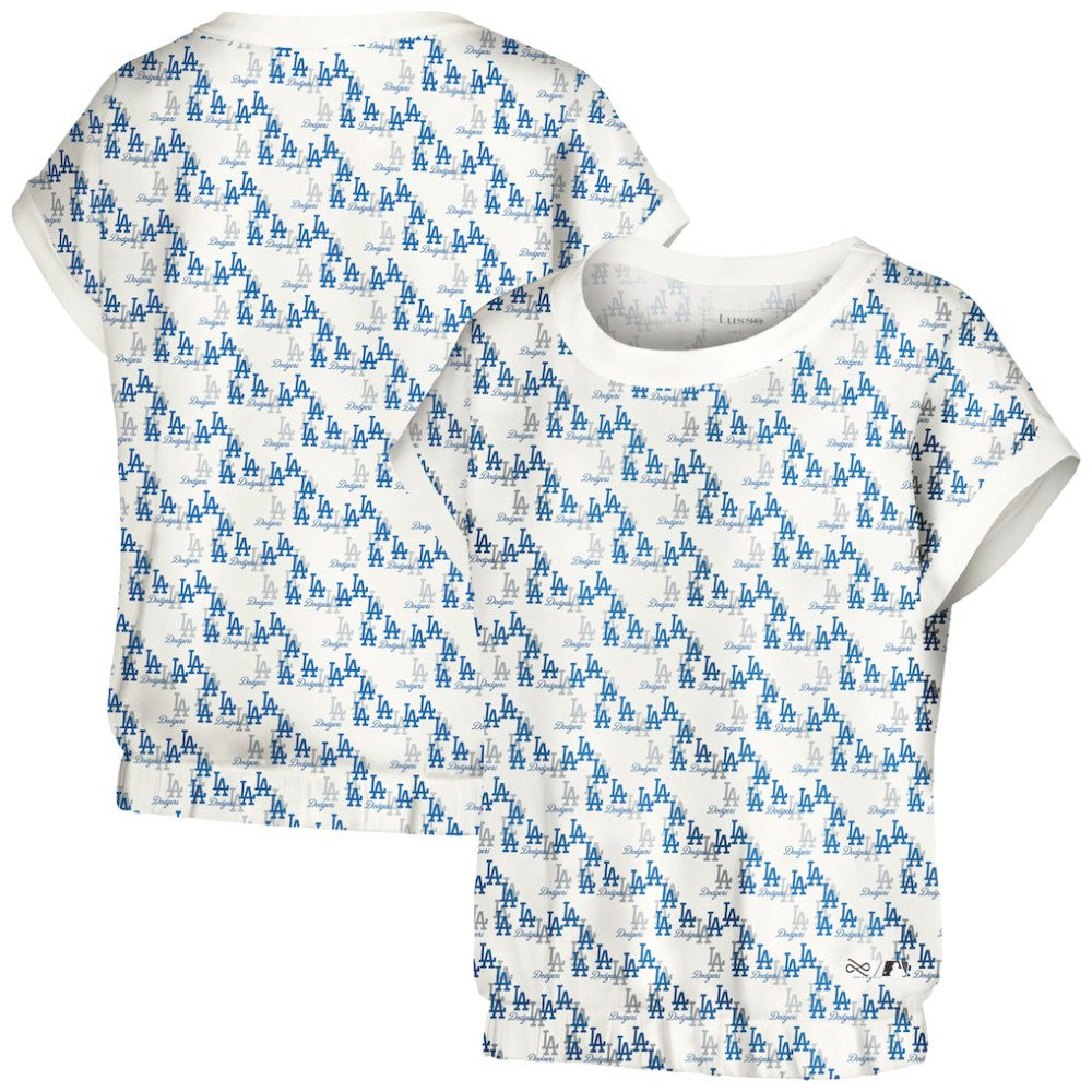 Los Angeles Dodgers Lusso Women's Madge Dolman Tri-Blend T-Shirt Clearance