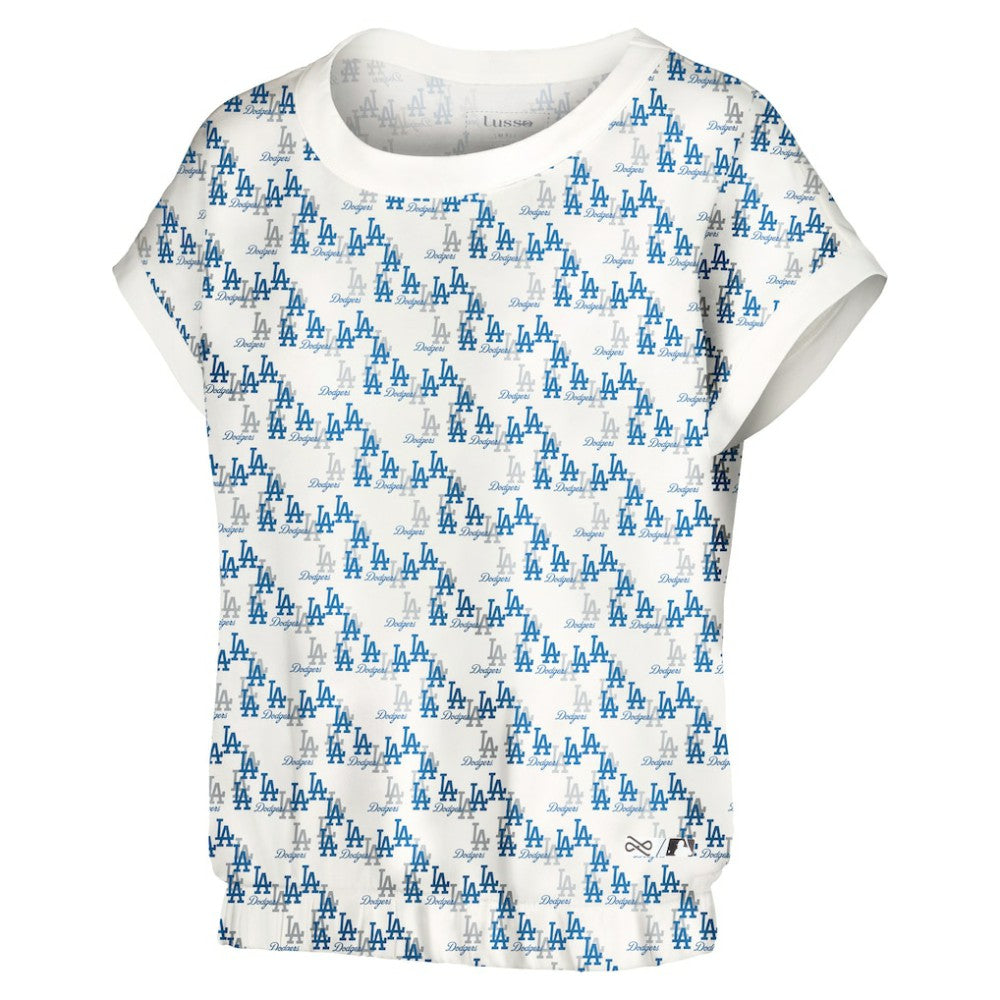 Los Angeles Dodgers Lusso Women's Madge Dolman Tri-Blend T-Shirt Clearance