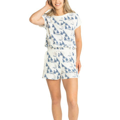 Los Angeles Dodgers Lusso Women's Madge Dolman Tri-Blend T-Shirt Clearance