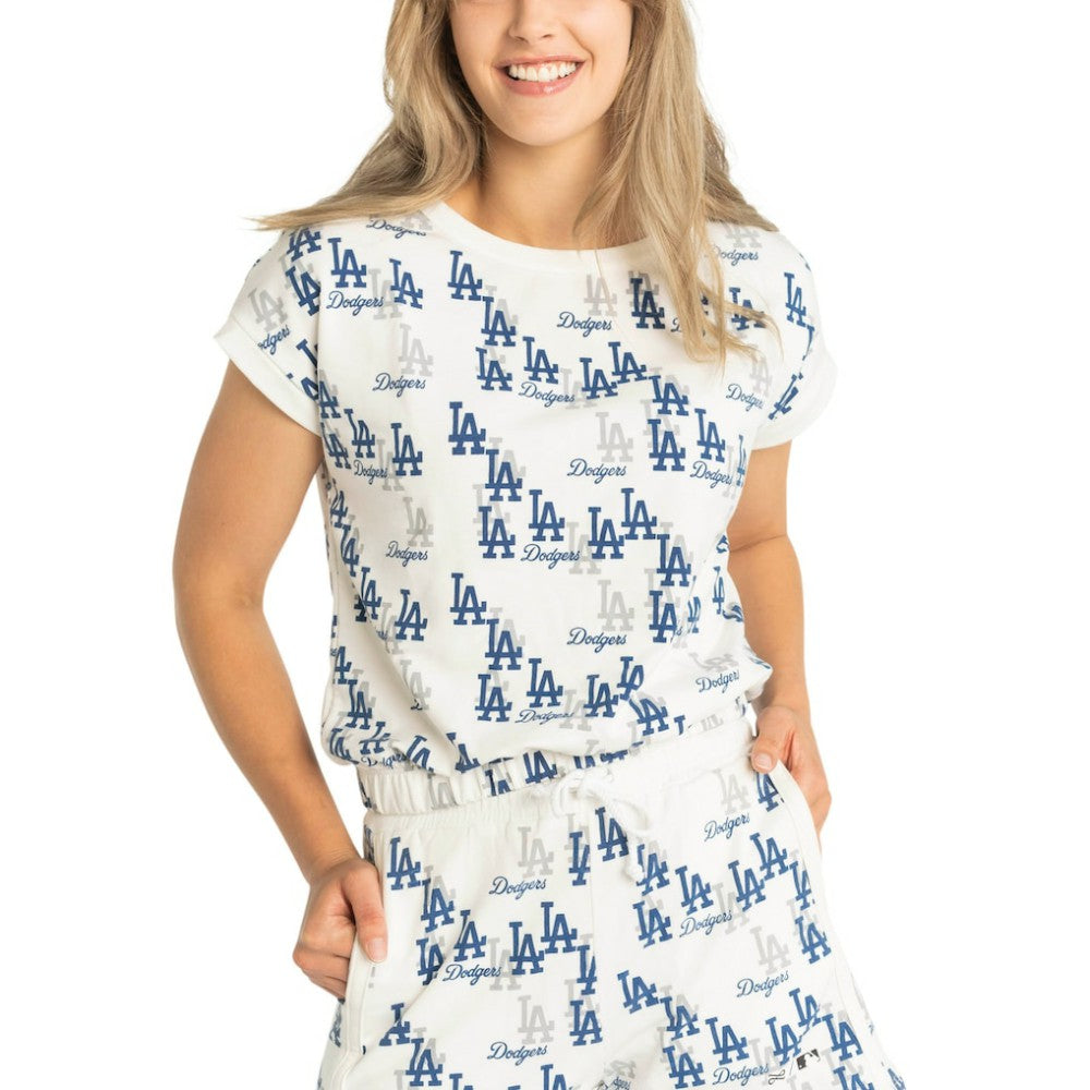 Los Angeles Dodgers Lusso Women's Madge Dolman Tri-Blend T-Shirt Clearance