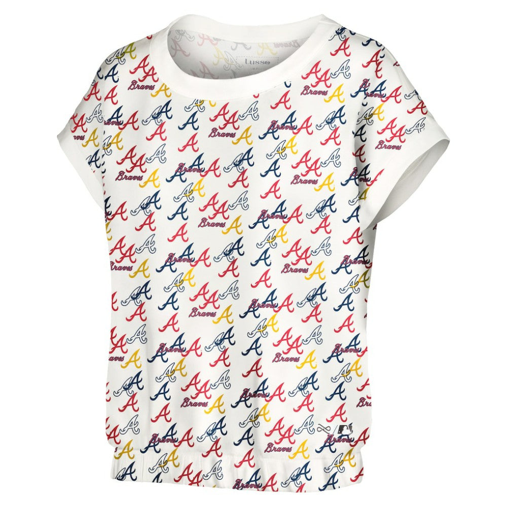 Atlanta Braves Lusso Women's Madge Dolman Tri-Blend T-Shirt Online
