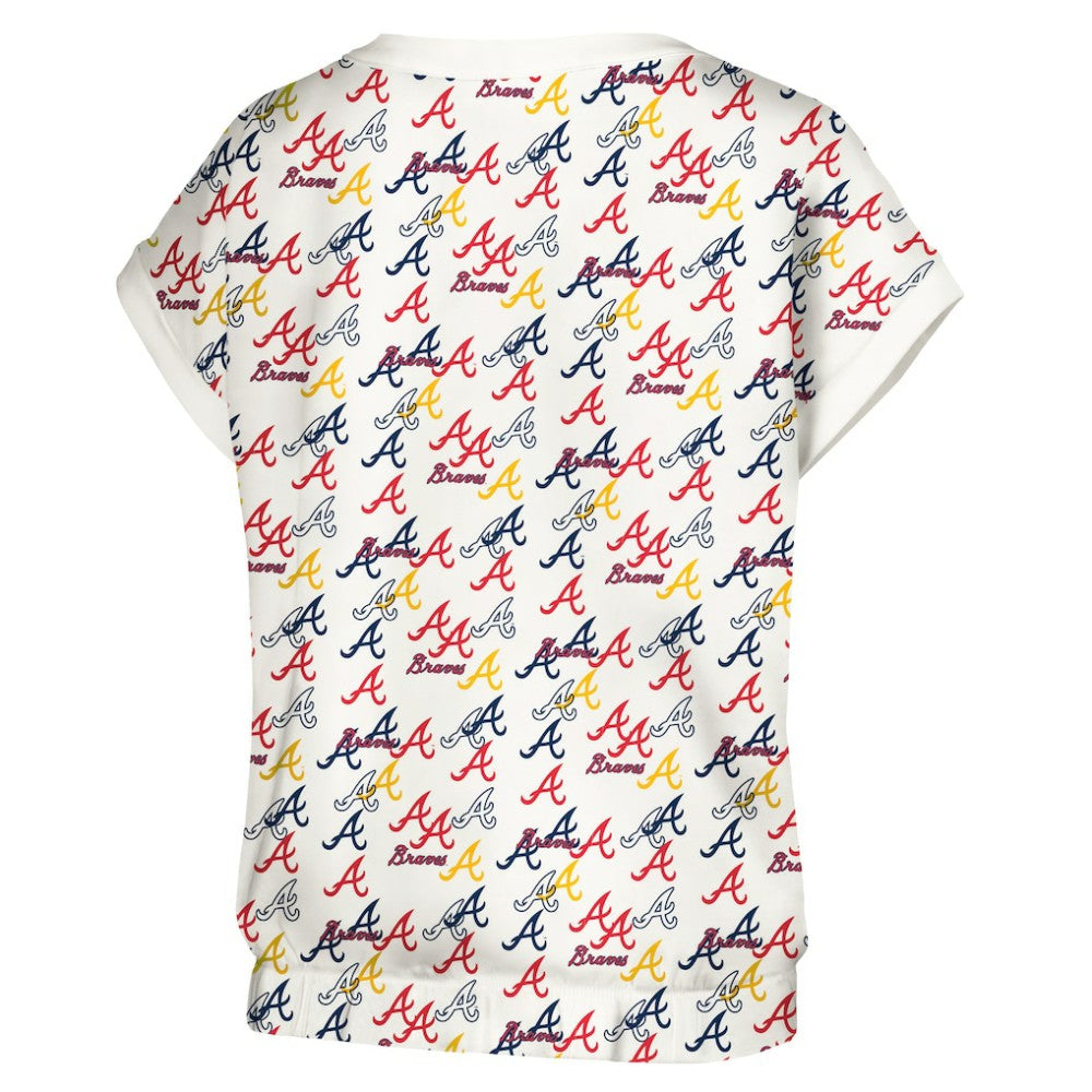 Atlanta Braves Lusso Women's Madge Dolman Tri-Blend T-Shirt Online