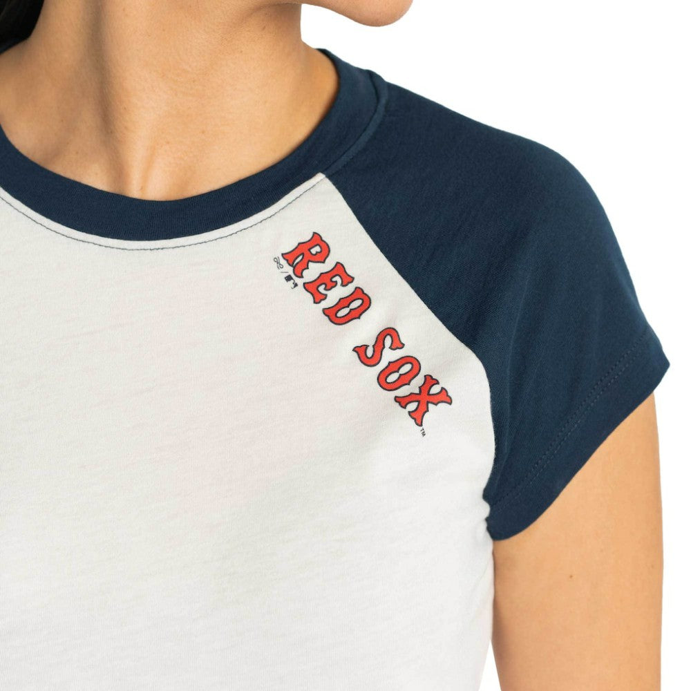Boston Red Sox Lusso Women's Nikki Raglan T-Shirt Lifestyle