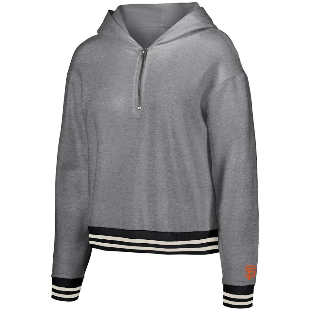 San Francisco Giants Lusso Women's Magnolia Tri-Blend Quarter-Zip Hoodie Online