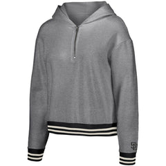 San Diego Padres Lusso Women's Magnolia Tri-Blend Quarter-Zip Hoodie Clearance
