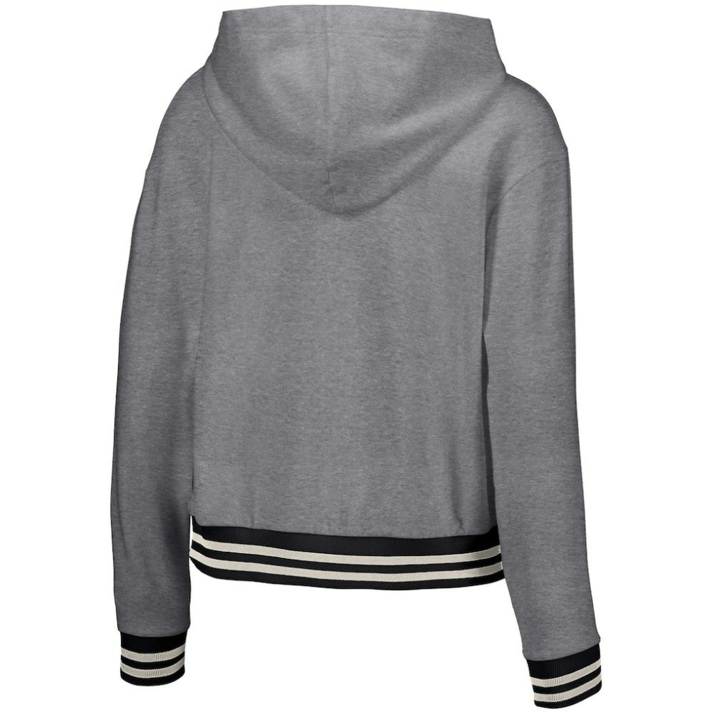 San Diego Padres Lusso Women's Magnolia Tri-Blend Quarter-Zip Hoodie Clearance