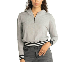 San Diego Padres Lusso Women's Magnolia Tri-Blend Quarter-Zip Hoodie Clearance