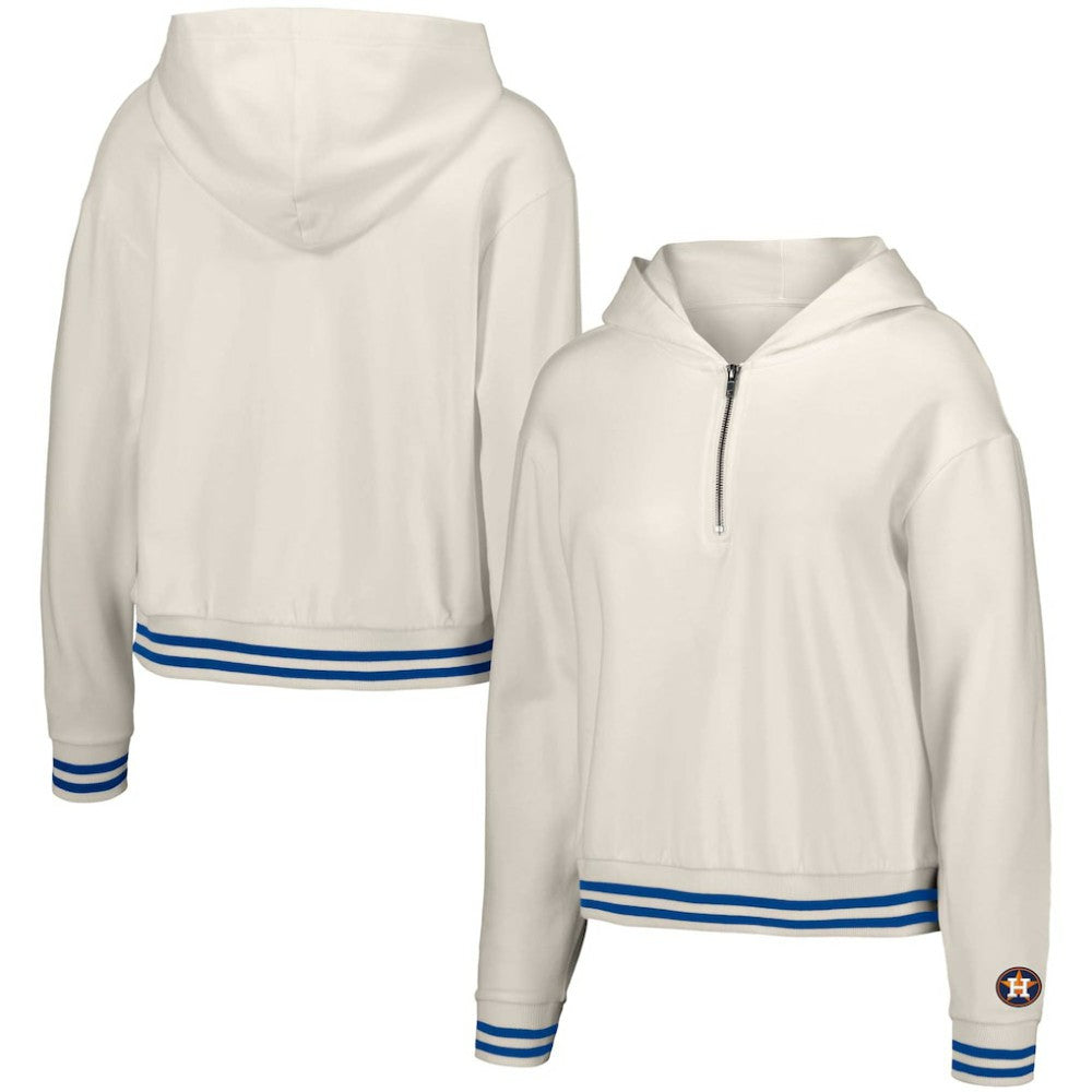 Houston Astros Lusso Women's Magnolia Tri-Blend Quarter-Zip Hoodie Sale