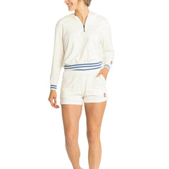 St. Louis Cardinals Lusso Women's Magnolia Tri-Blend Quarter-Zip Hoodie Lifestyle