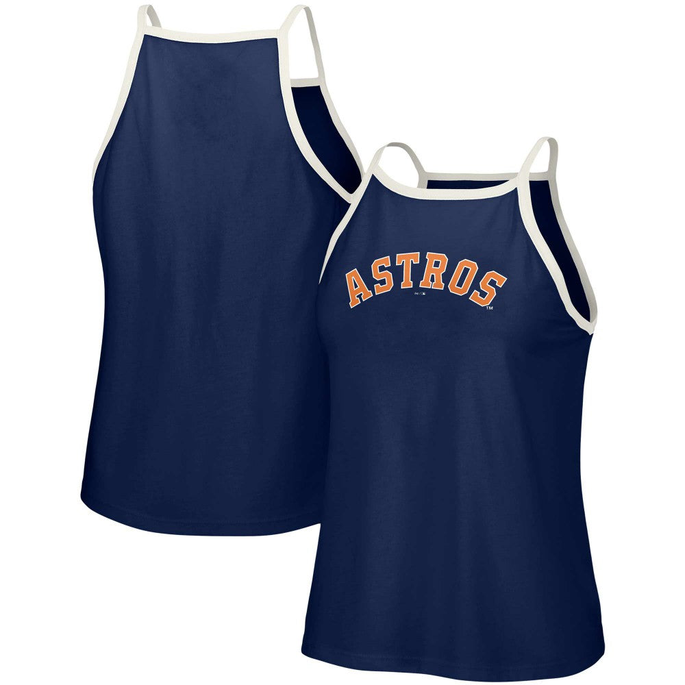 Houston Astros Lusso Women's Nadine Halter Tank Top Lifestyle