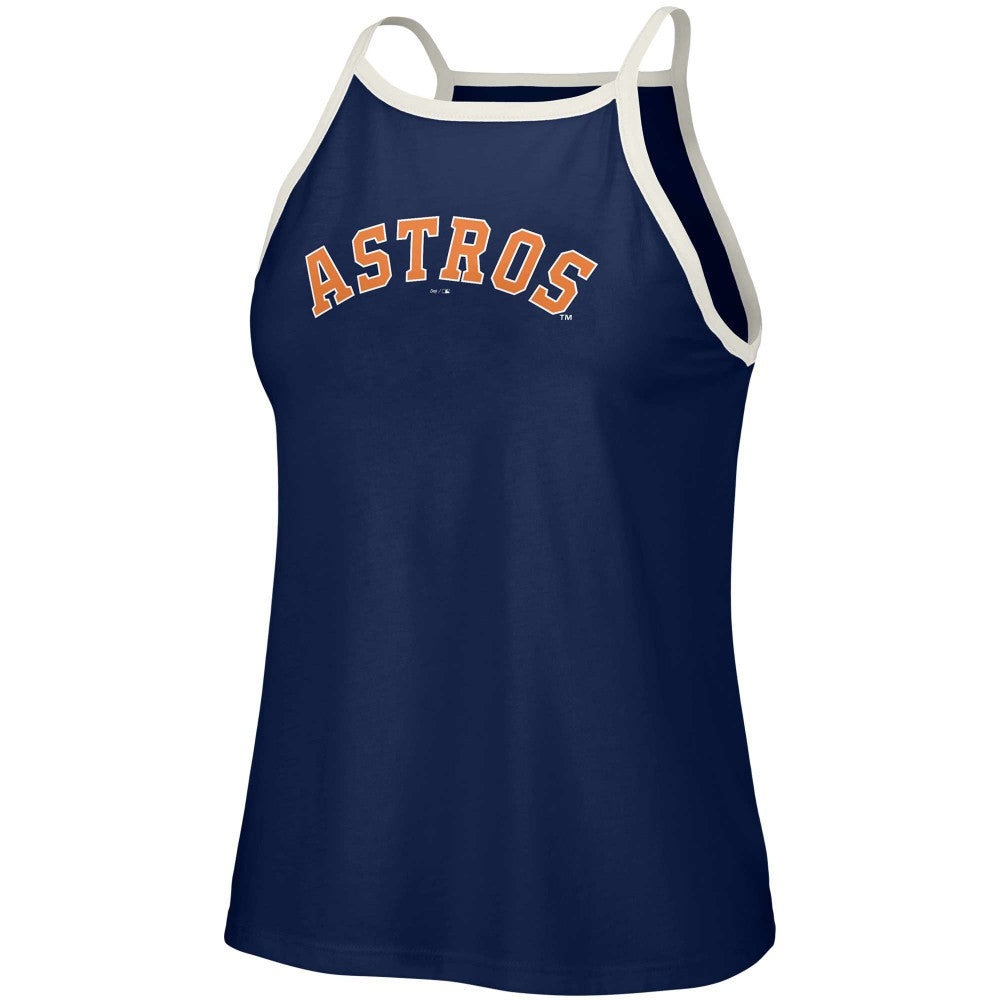 Houston Astros Lusso Women's Nadine Halter Tank Top Lifestyle