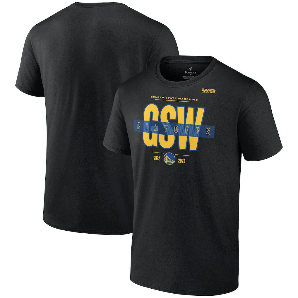 Fanatics - Golden State Warriors 2023 NBA Playoffs Jump Ball T-Shirt - Black