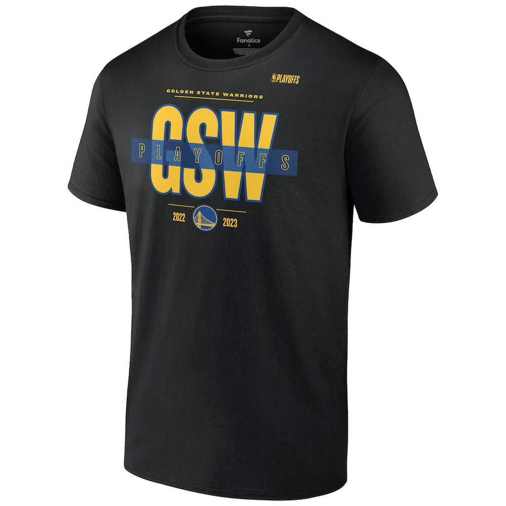 Fanatics - Golden State Warriors 2023 NBA Playoffs Jump Ball T-Shirt - Black