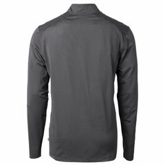 Cincinnati Reds Cutter & Buck Virtue Eco Pique Micro Stripe Recycled Quarter-Zip Pullover Top Clearance