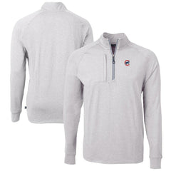 Chicago Cubs Cutter & Buck Adapt Eco Knit Stretch Recycled Quarter-Zip Pullover Top for sale