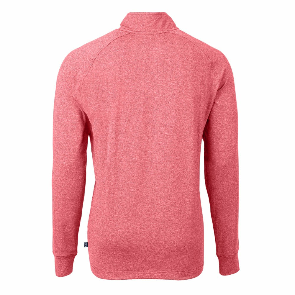 Cleveland Guardians Cutter & Buck Adapt Eco Knit Stretch Recycled Quarter-Zip Pullover Top On Sale