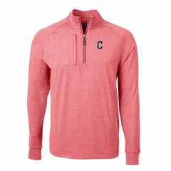 Cleveland Guardians Cutter & Buck Adapt Eco Knit Stretch Recycled Quarter-Zip Pullover Top discount
