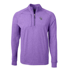 Colorado Rockies Cutter & Buck Adapt Eco Knit Stretch Recycled Quarter-Zip Pullover Top for sale