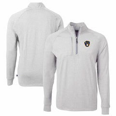 Milwaukee Brewers Cutter & Buck Adapt Eco Knit Stretch Recycled Quarter-Zip Pullover Top Online