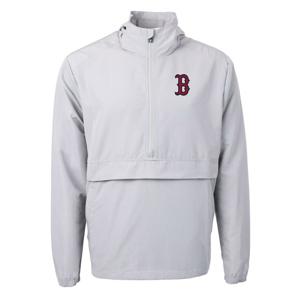 Boston Red Sox Cutter & Buck Charter Eco Recycled Half-Zip Anorak Jacket On Sale