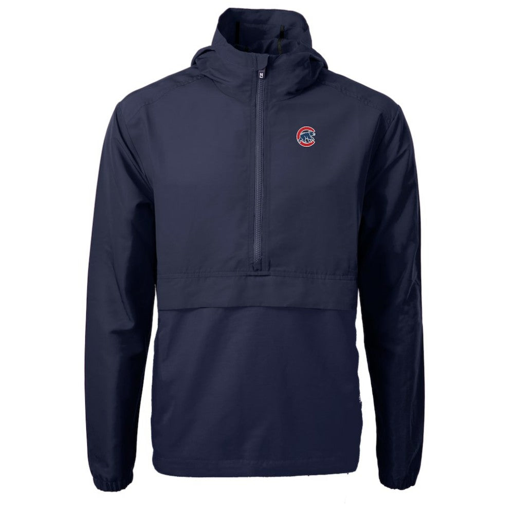 Chicago Cubs Cutter & Buck Charter Eco Recycled Half-Zip Anorak Jacket for sale