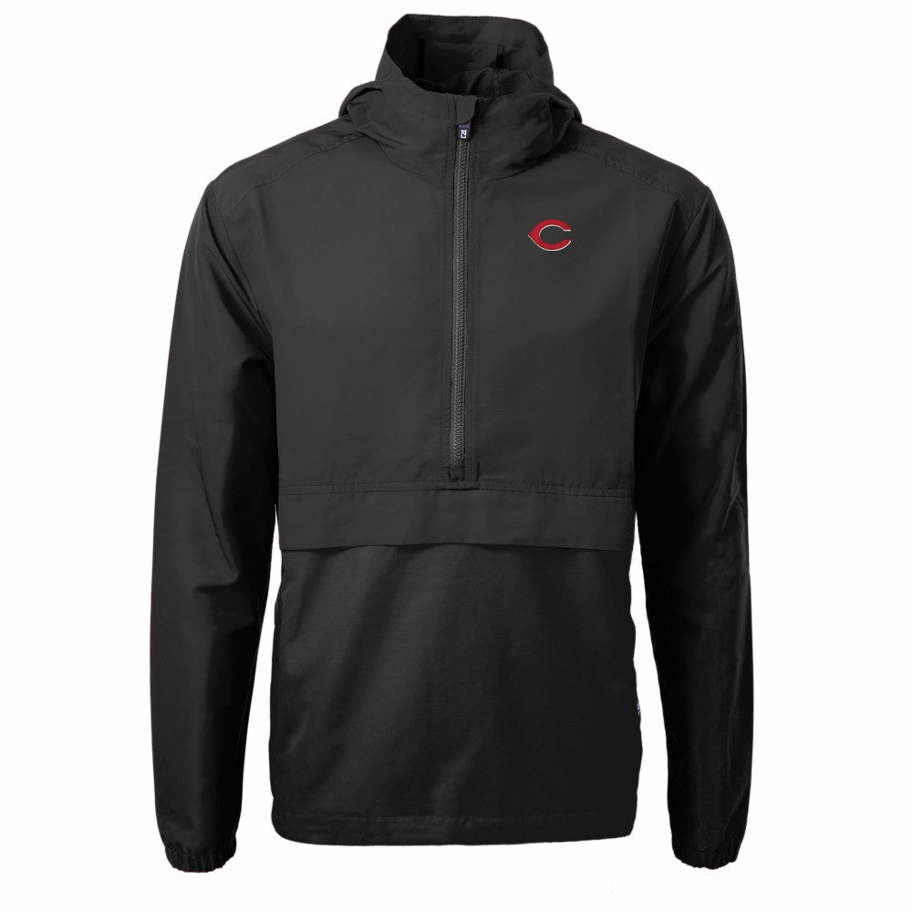 Cincinnati Reds Cutter & Buck Charter Eco Recycled Half-Zip Anorak Jacket On Sale