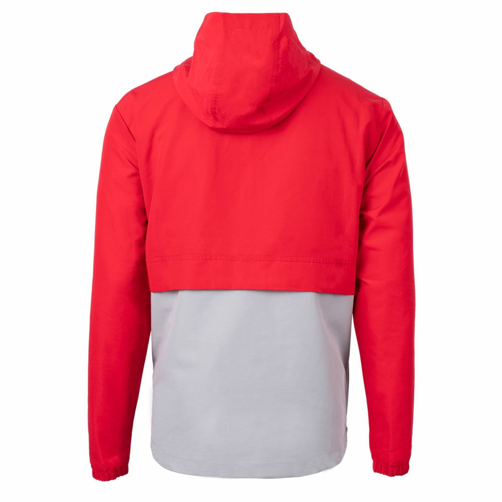 Cincinnati Reds Cutter & Buck Charter Eco Recycled Half-Zip Anorak Jacket Lifestyle