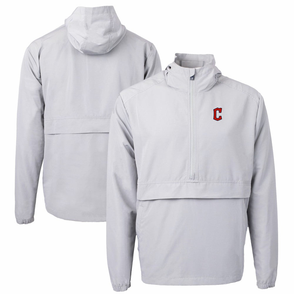 Cleveland Guardians Cutter & Buck Charter Eco Recycled Half-Zip Anorak Jacket On Sale