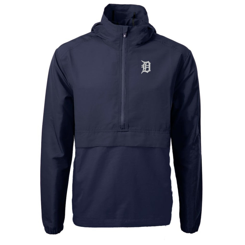 Detroit Tigers Cutter & Buck Charter Eco Recycled Half-Zip Anorak Jacket Lifestyle